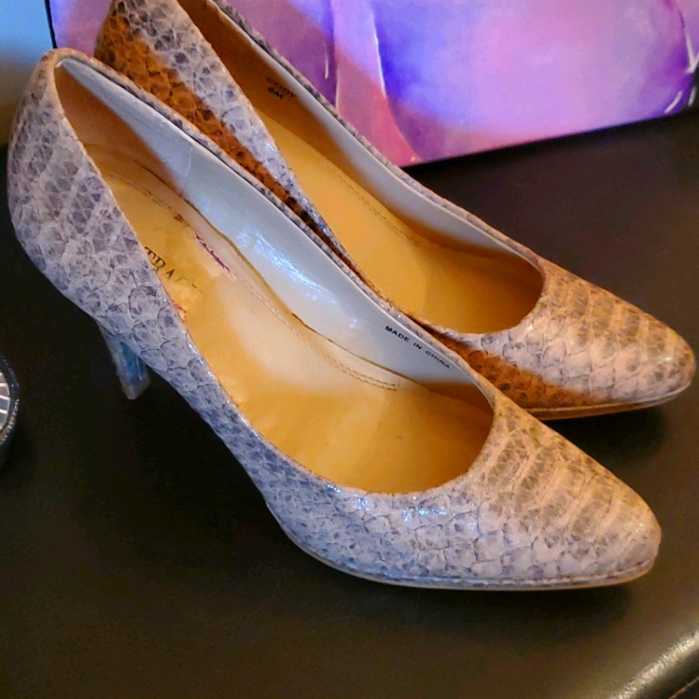 Snakeskin Pumps